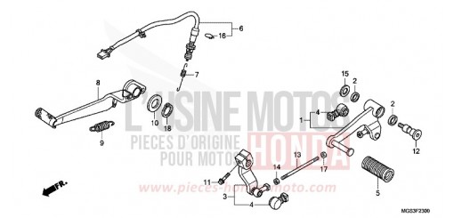 PEDALE NC700XAC de 2012